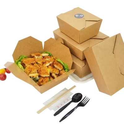 750ml - 2000ml Biyobozunur Sandviç Kutuları Çevre Dostu Tek Kullanımlık Gıda Kapları