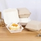 Kek Gıda Kabı Kağıt Kutu Bölmesi Kapaklı Şeker Kamışı Öğle Yemeği Kutusu